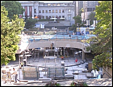 part of Robson square, 
being renovated.  (426 kb)